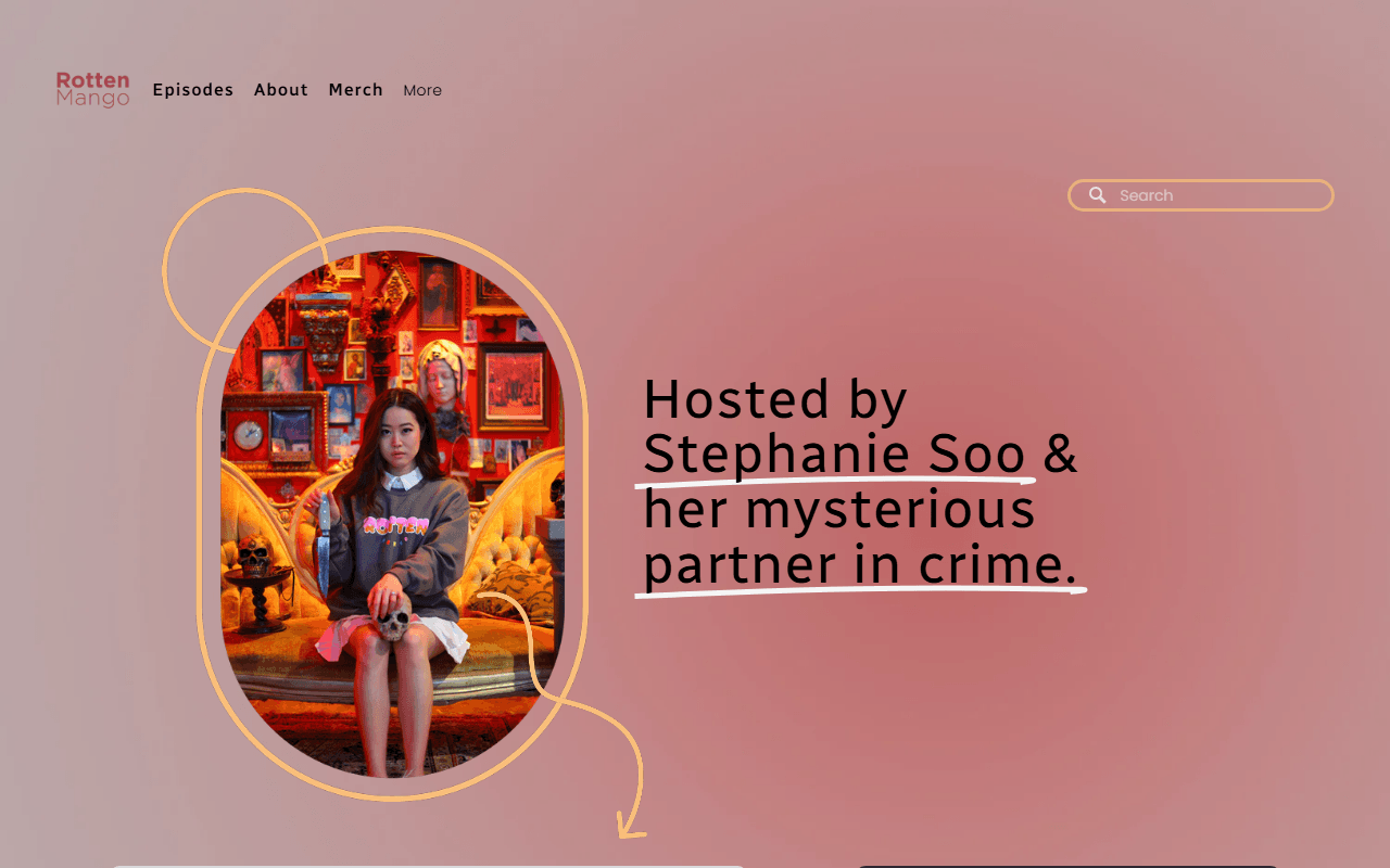 NECMEC sponsor landing page advertised on Rotten Mango