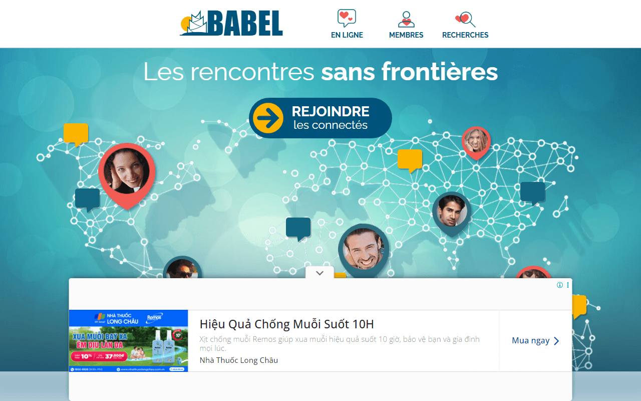 Babbel sponsor landing page advertised on The goop Podcast
