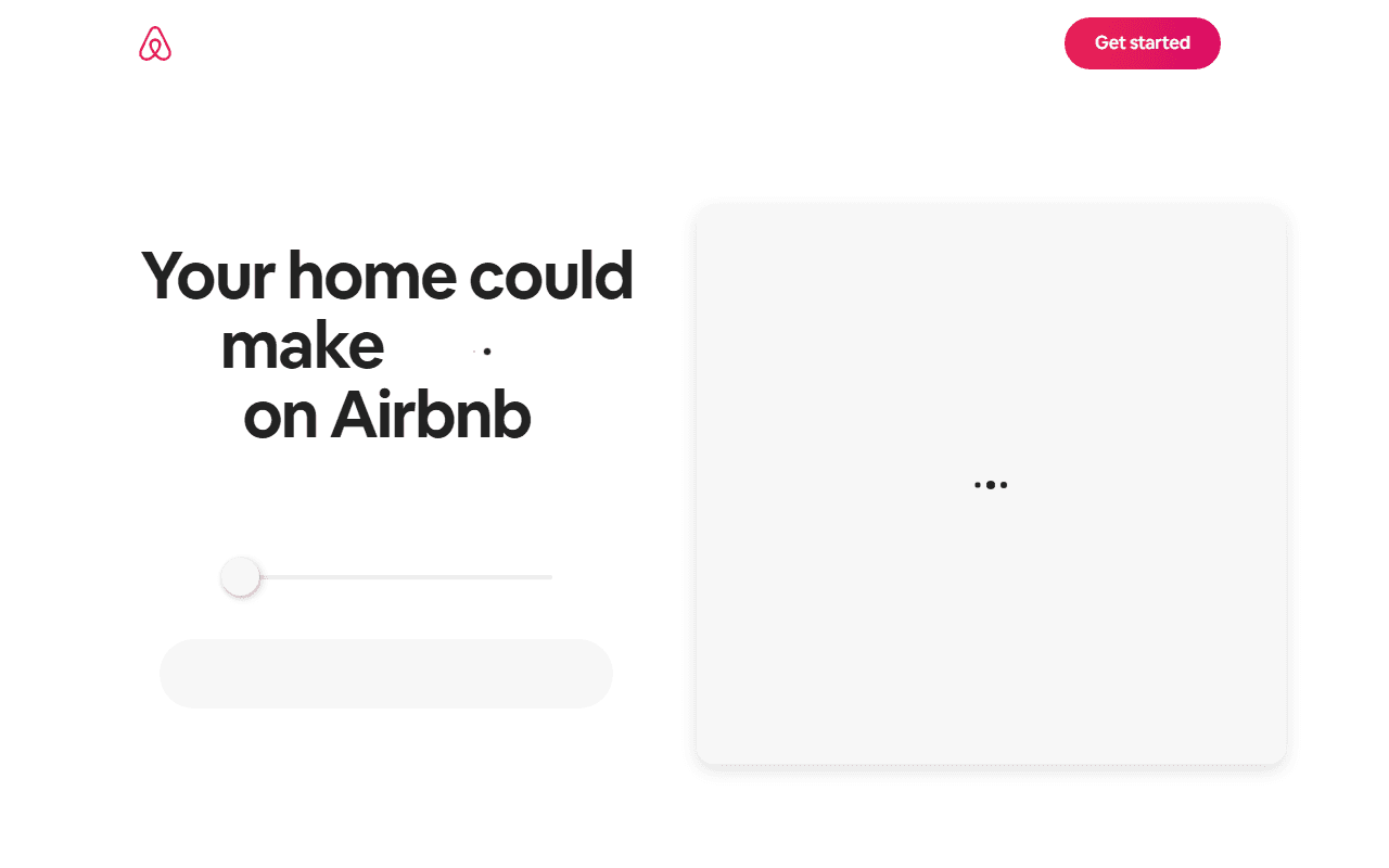 Airbnb sponsor landing page advertised on The goop Podcast
