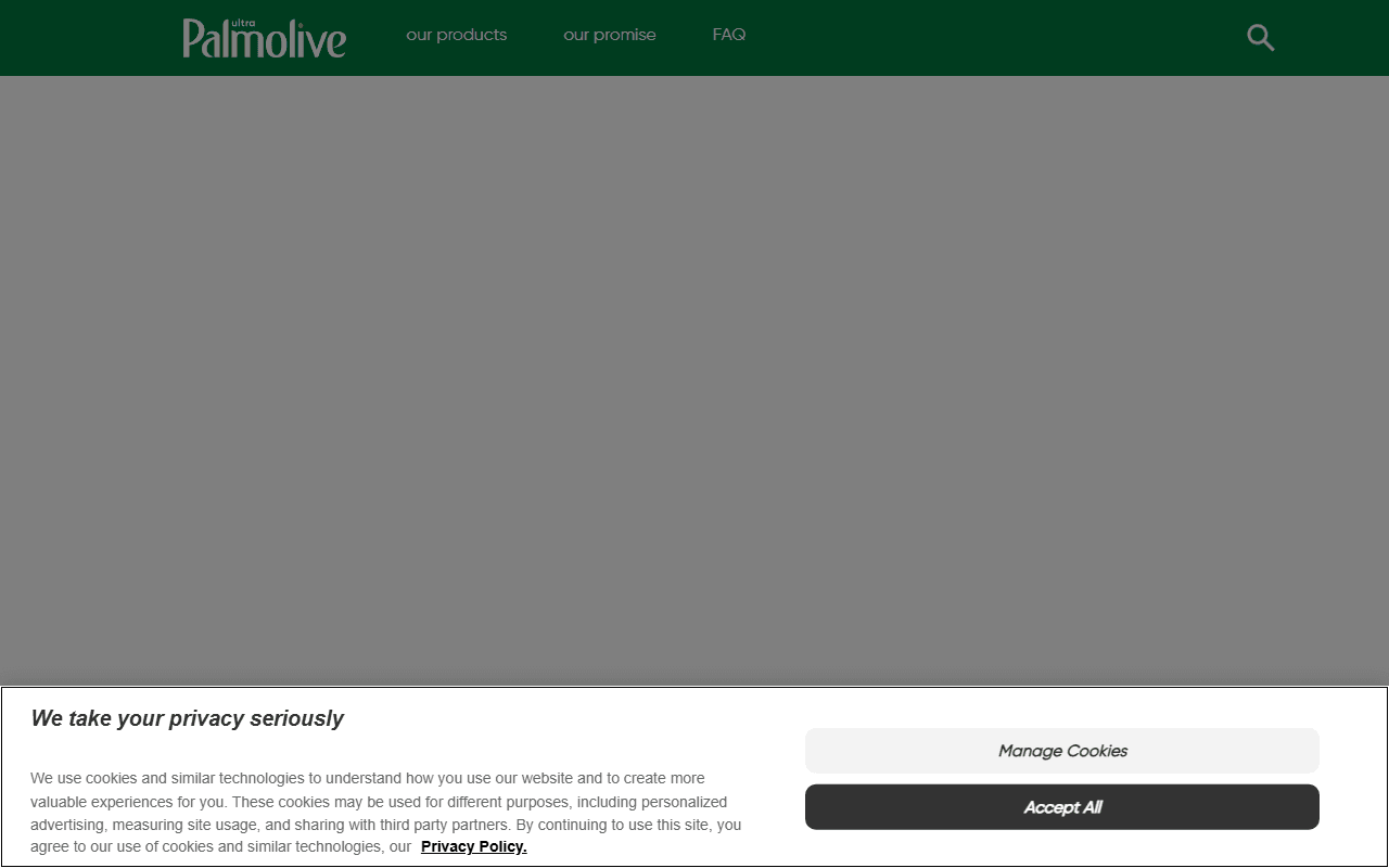 Palmolive sponsor landing page advertised on PBD Podcast