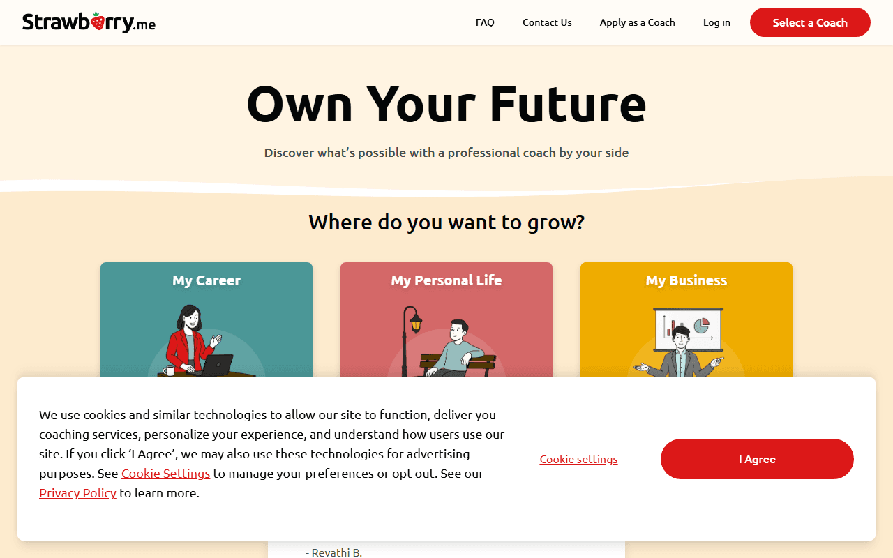 strawberry.me sponsor landing page advertised on The Tim Dillon Show