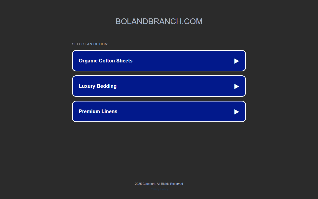 Boll & Branch sponsor landing page advertised on Adam Carolla Show