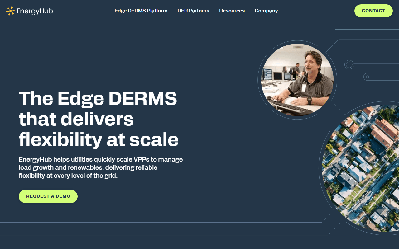 EnergyHub sponsor landing page advertised on Catalyst with Shayle Kann