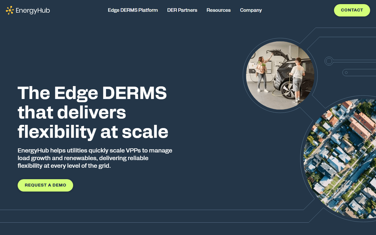 EnergyHub sponsor landing page advertised on Catalyst with Shayle Kann