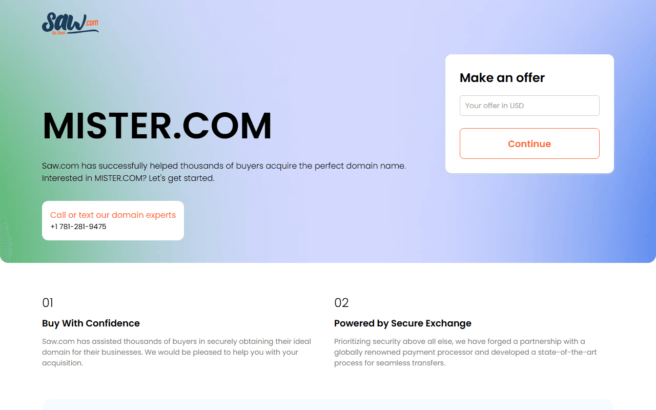 Mister sponsor landing page advertised on There Are No Girls on the Internet