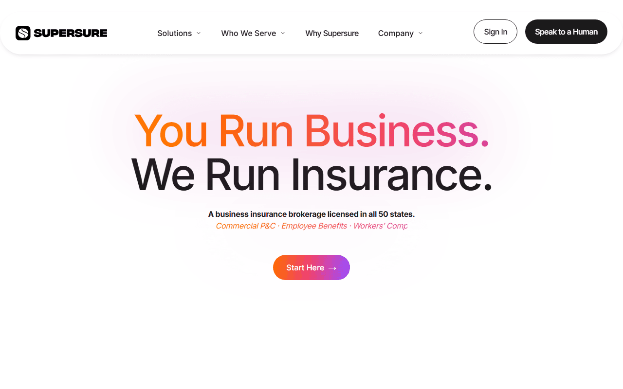 Supersure sponsor landing page advertised on The Megyn Kelly Show