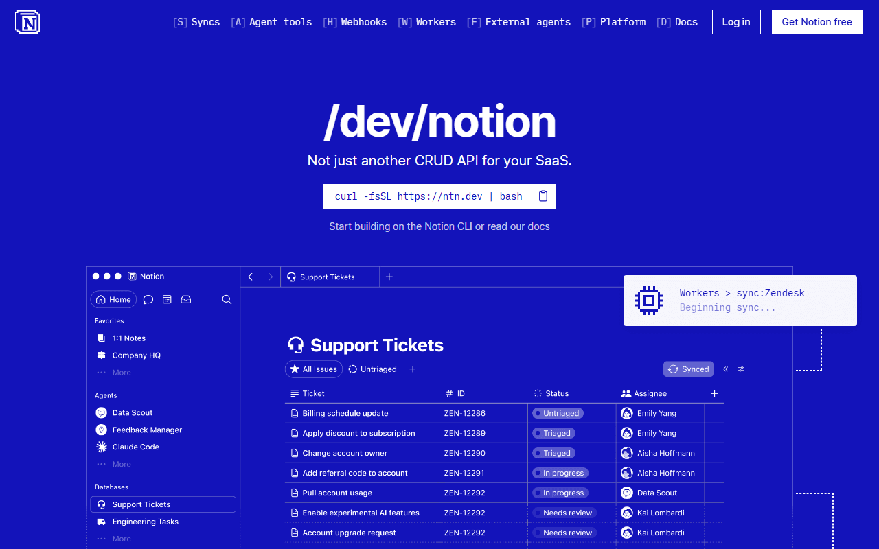 Notion sponsor landing page advertised on Super Data Science: ML & AI Podcast with Jon Krohn