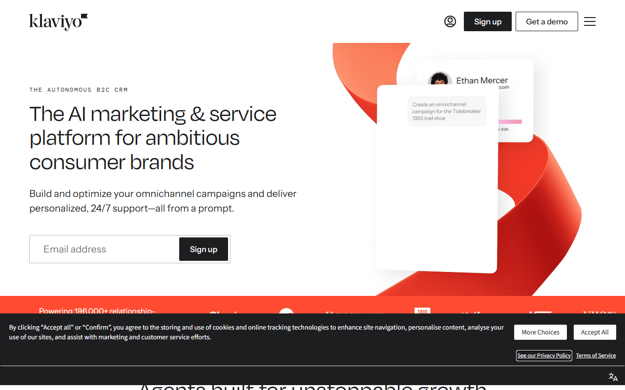 Ring sponsor landing page advertised on The Vergecast