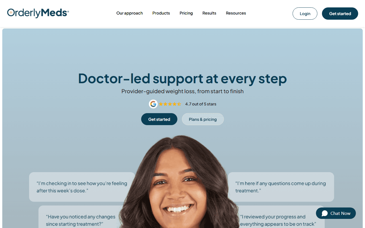 OrderlyMeds sponsor landing page advertised on Breaking Points with Krystal and Saagar
