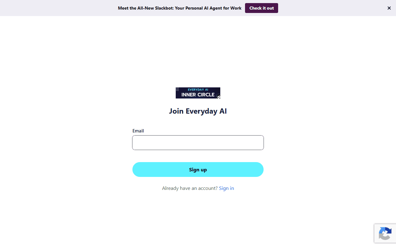 Start Here Series sponsor landing page advertised on Everyday AI Podcast – An AI and ChatGPT Podcast