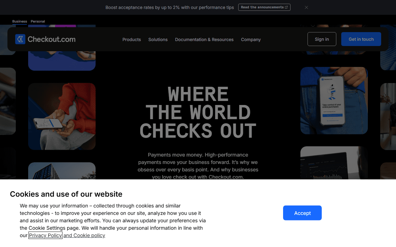 Checkout.com sponsor landing page advertised on The Twenty Minute VC (20VC): Venture Capital | Startup Funding | The Pitch