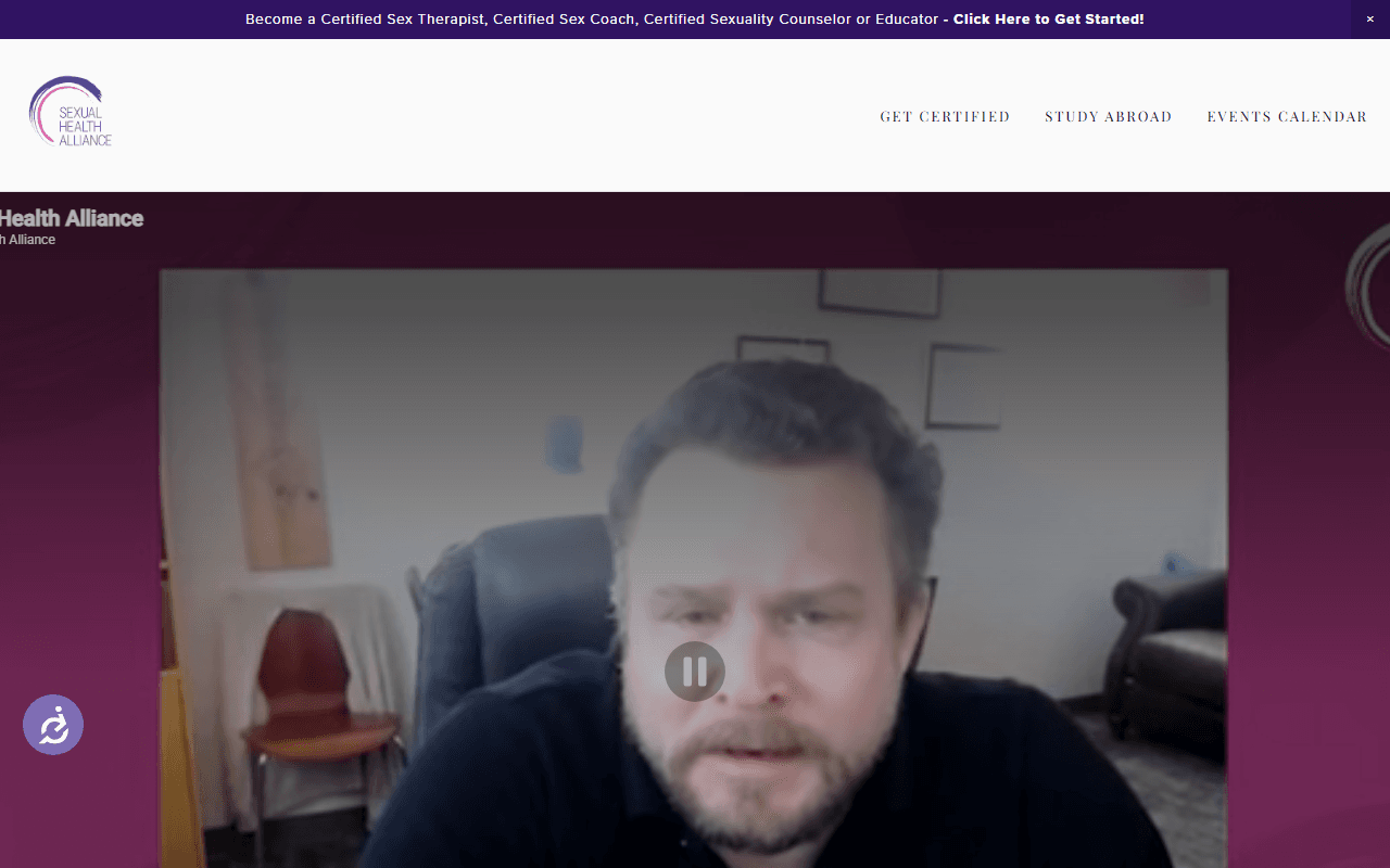 Sexual Health Alliance sponsor landing page advertised on Sex and Psychology Podcast