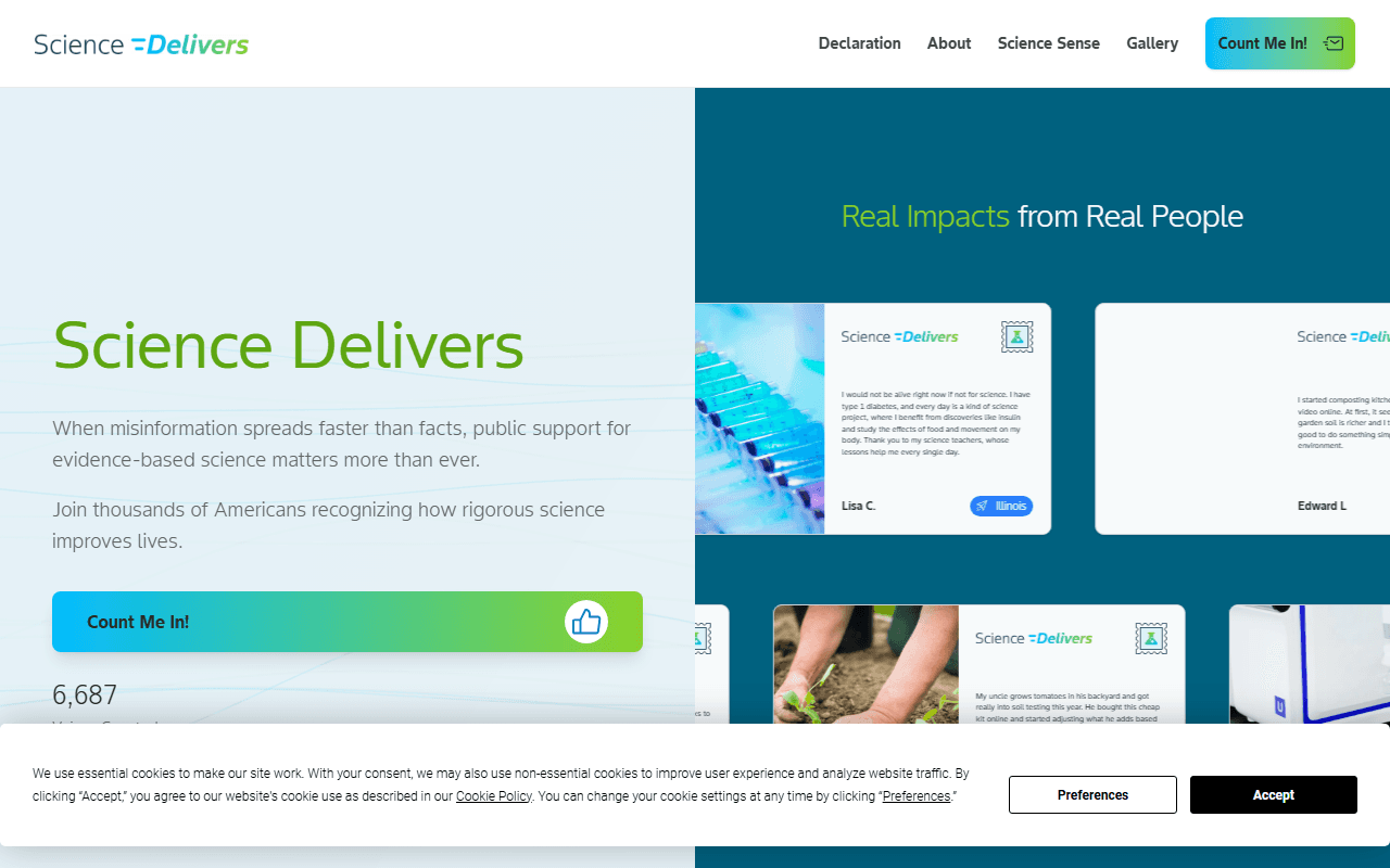 Bayer sponsor landing page advertised on NPR News Now
