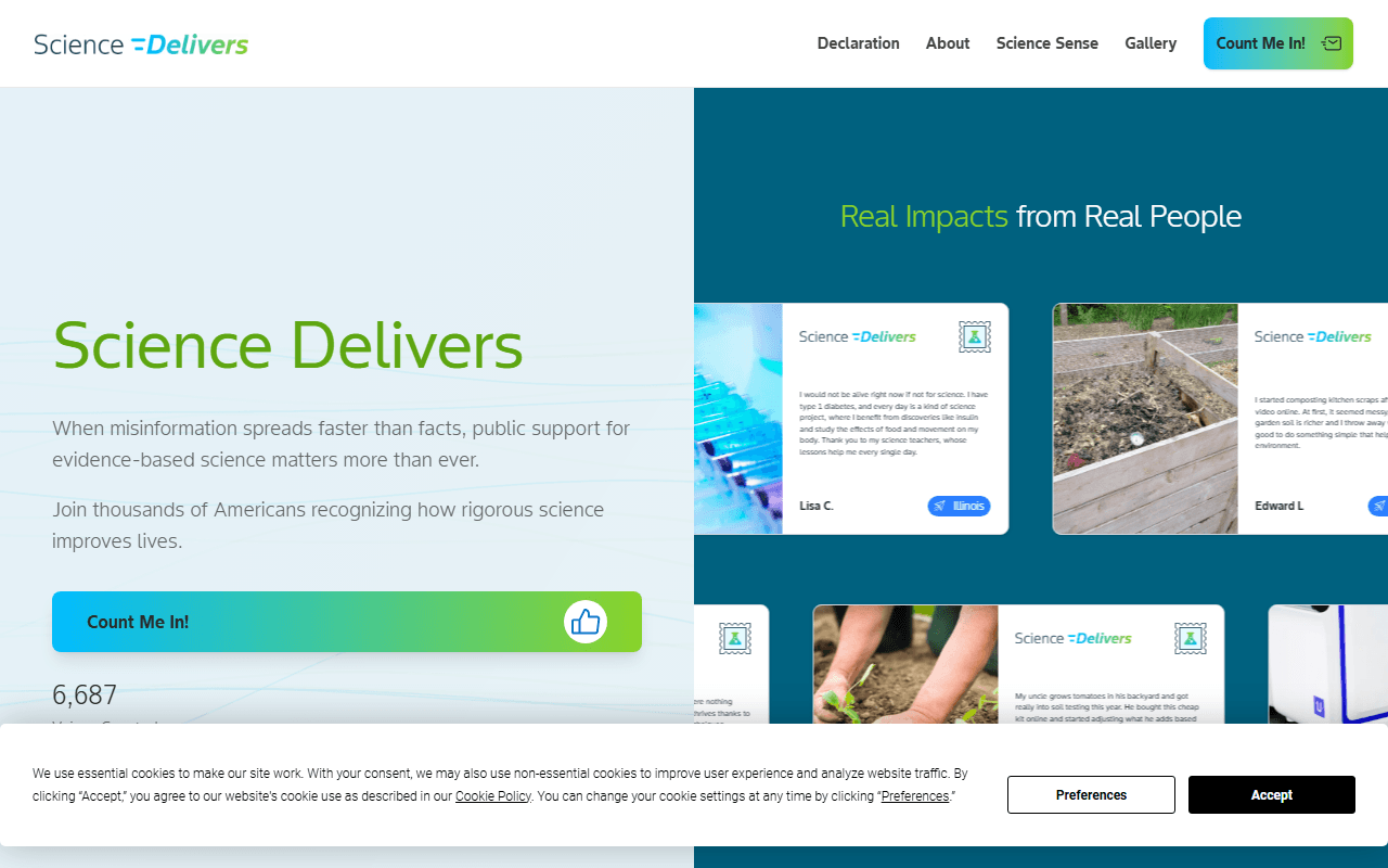 Bayer sponsor landing page advertised on TED Radio Hour