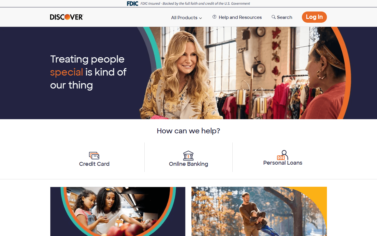 Discover sponsor landing page advertised on Freakonomics Radio