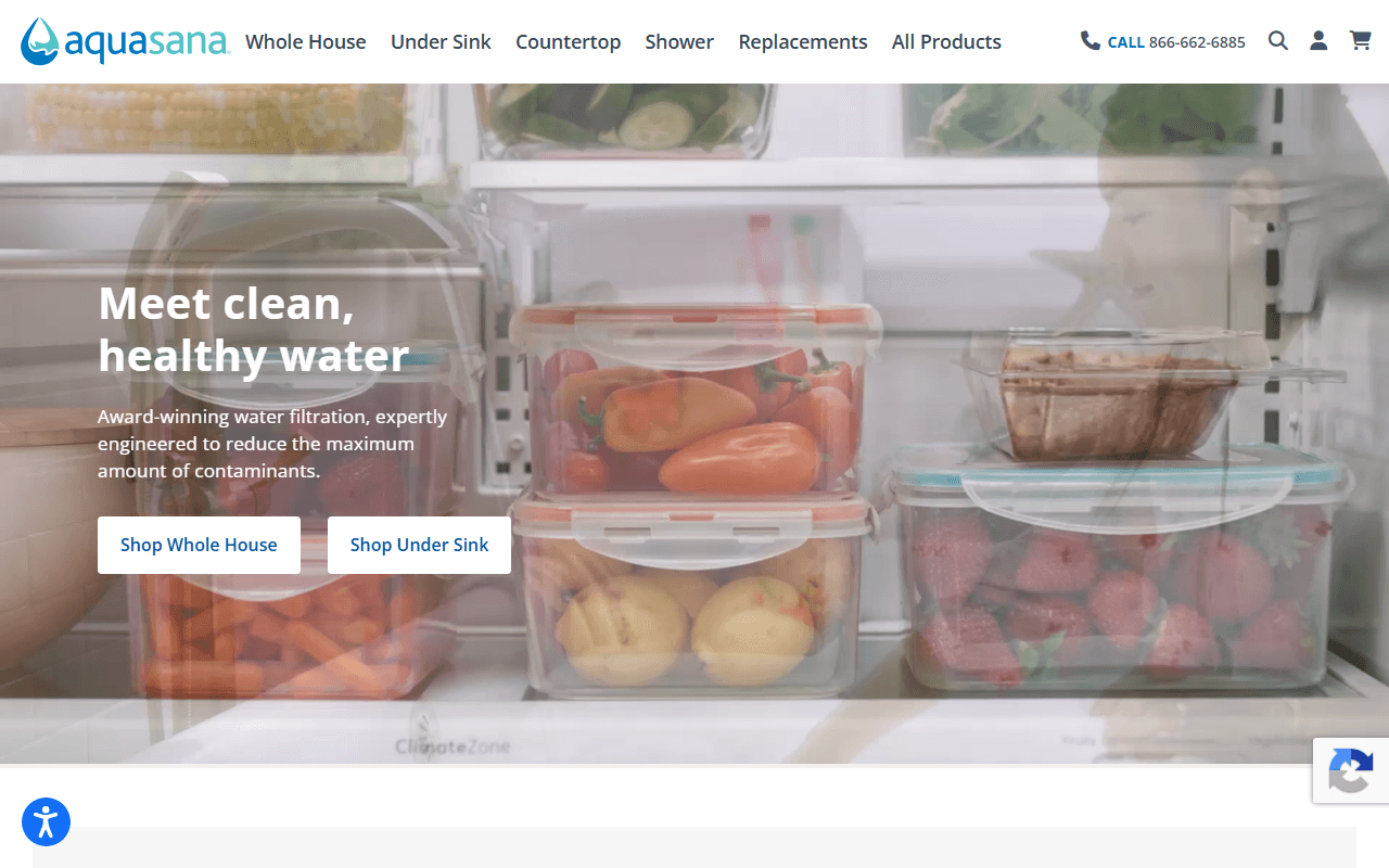 Aquasana sponsor landing page advertised on 99% Invisible