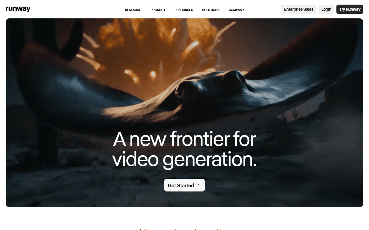 Runway sponsor landing page advertised on How I AI