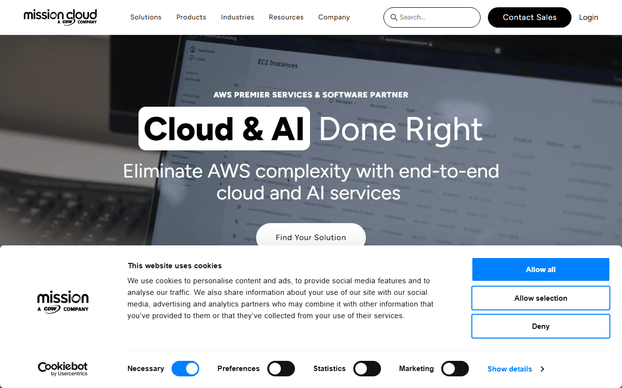 MissionCloud sponsor landing page advertised on The AI Breakdown: Daily Artificial Intelligence News and Discussions