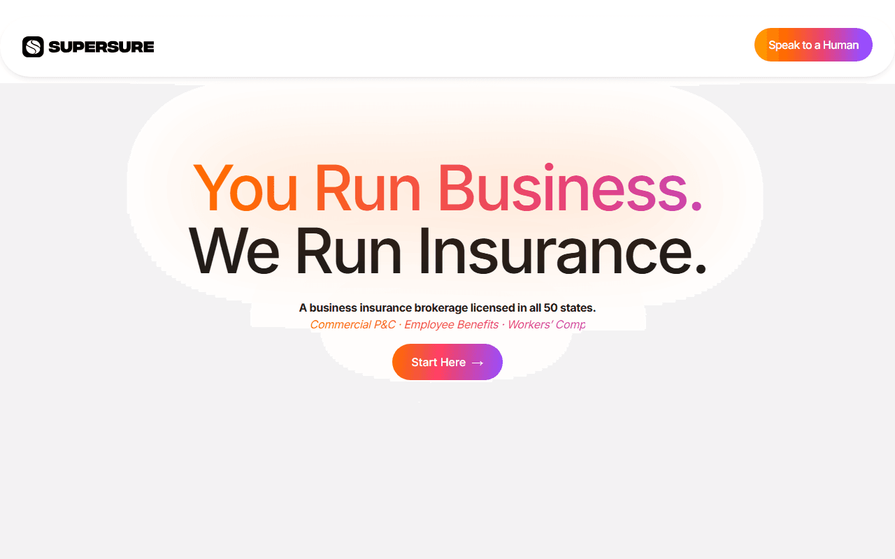Supersure sponsor landing page advertised on The Megyn Kelly Show