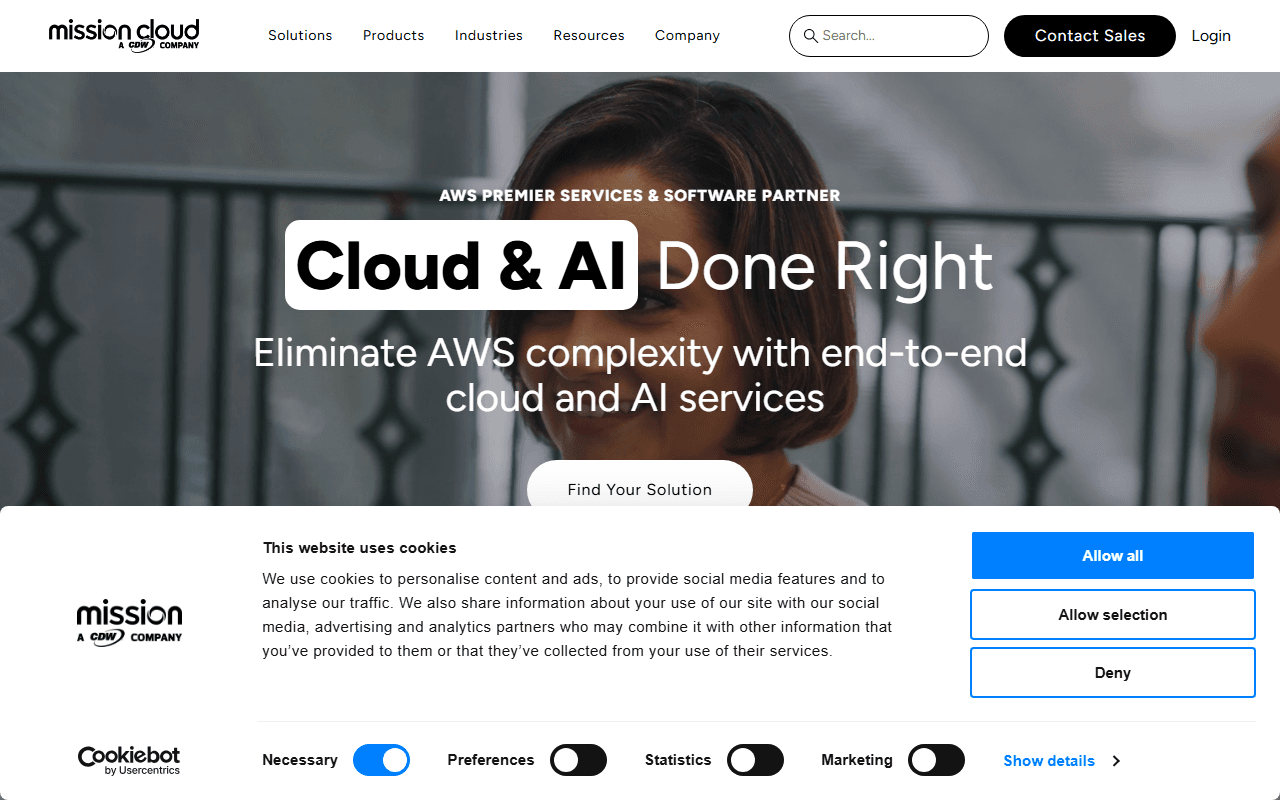 MissionCloud sponsor landing page advertised on The AI Breakdown: Daily Artificial Intelligence News and Discussions