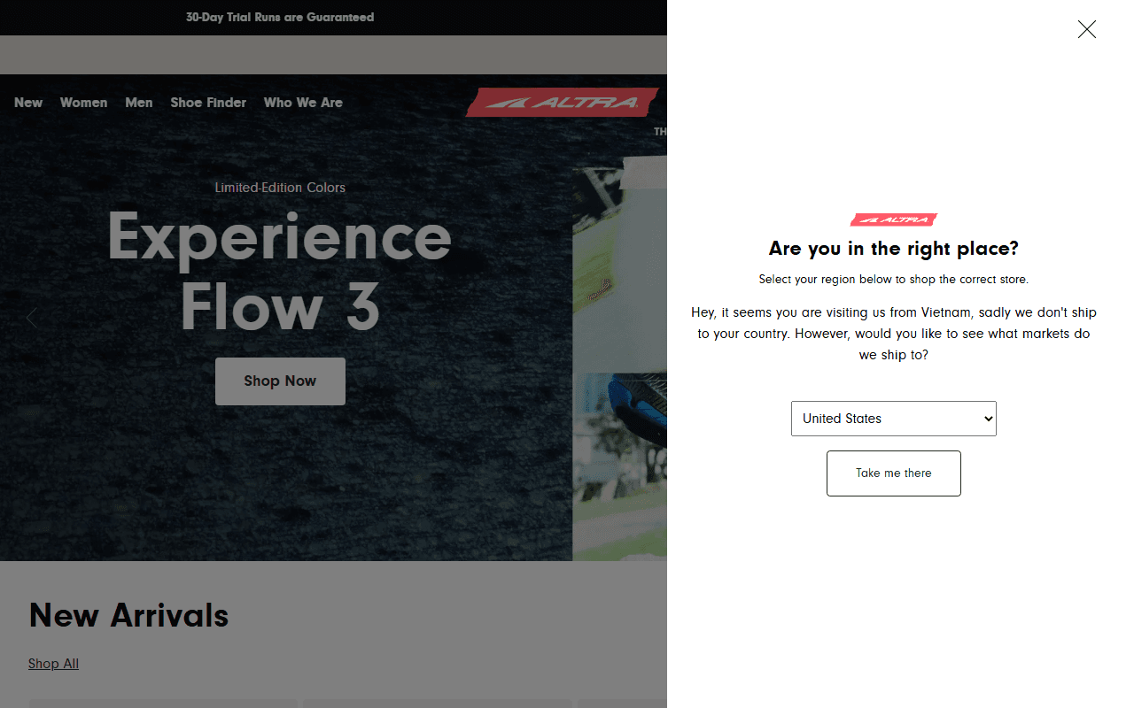 Ultra Running sponsor landing page advertised on On Purpose with Jay Shetty