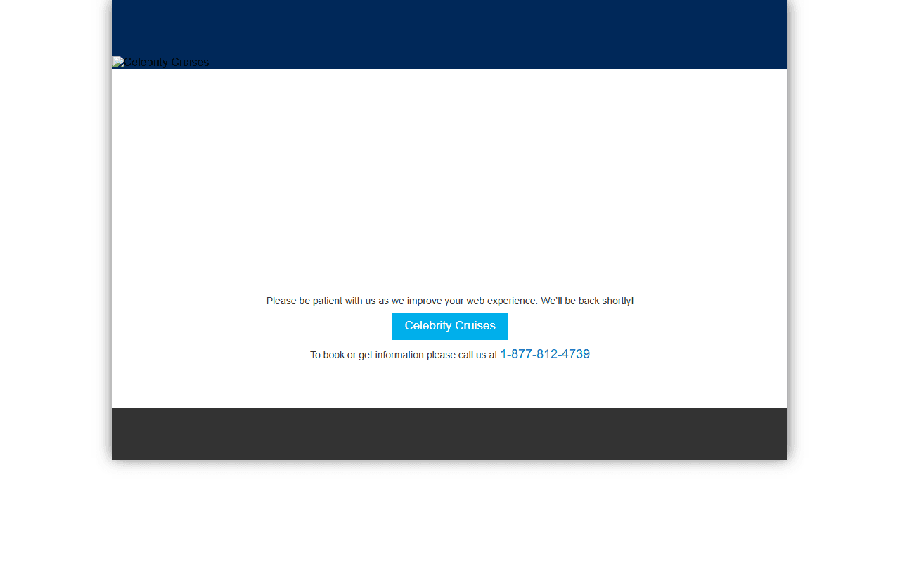 Celebrity Cruises sponsor landing page advertised on On Purpose with Jay Shetty