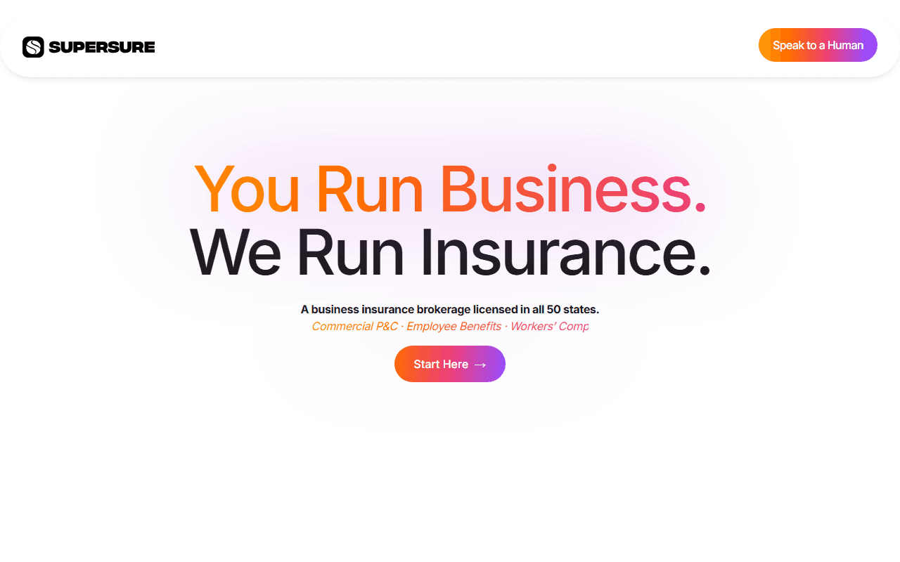 Supersure sponsor landing page advertised on The Megyn Kelly Show