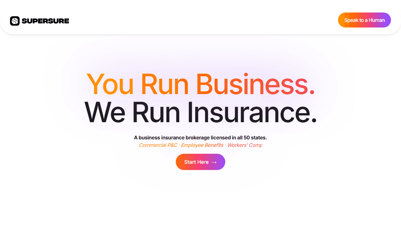 Supersure sponsor landing page advertised on The Megyn Kelly Show