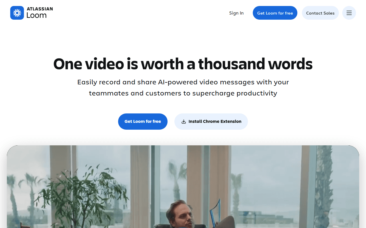 Loom sponsor landing page advertised on The Twenty Minute VC (20VC): Venture Capital | Startup Funding | The Pitch