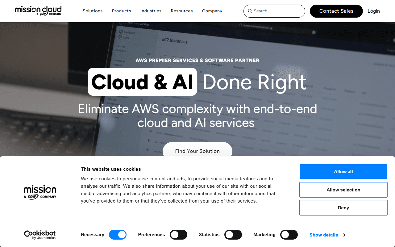 MissionCloud sponsor landing page advertised on The AI Breakdown: Daily Artificial Intelligence News and Discussions