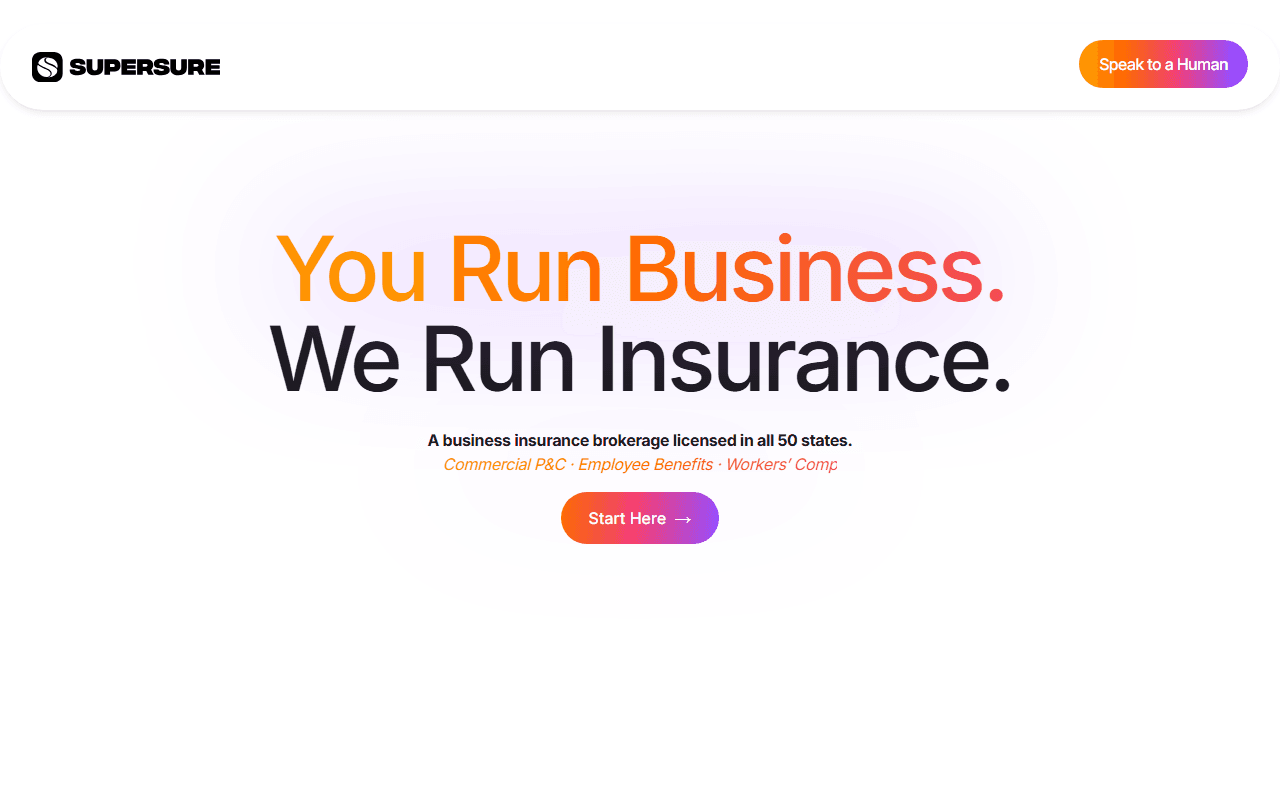 Supersure sponsor landing page advertised on The Megyn Kelly Show