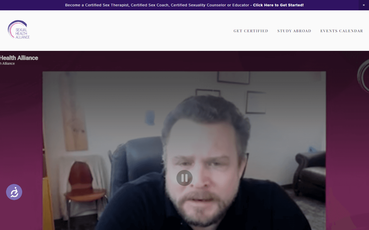 Sexual Health Alliance sponsor landing page advertised on Sex and Psychology Podcast