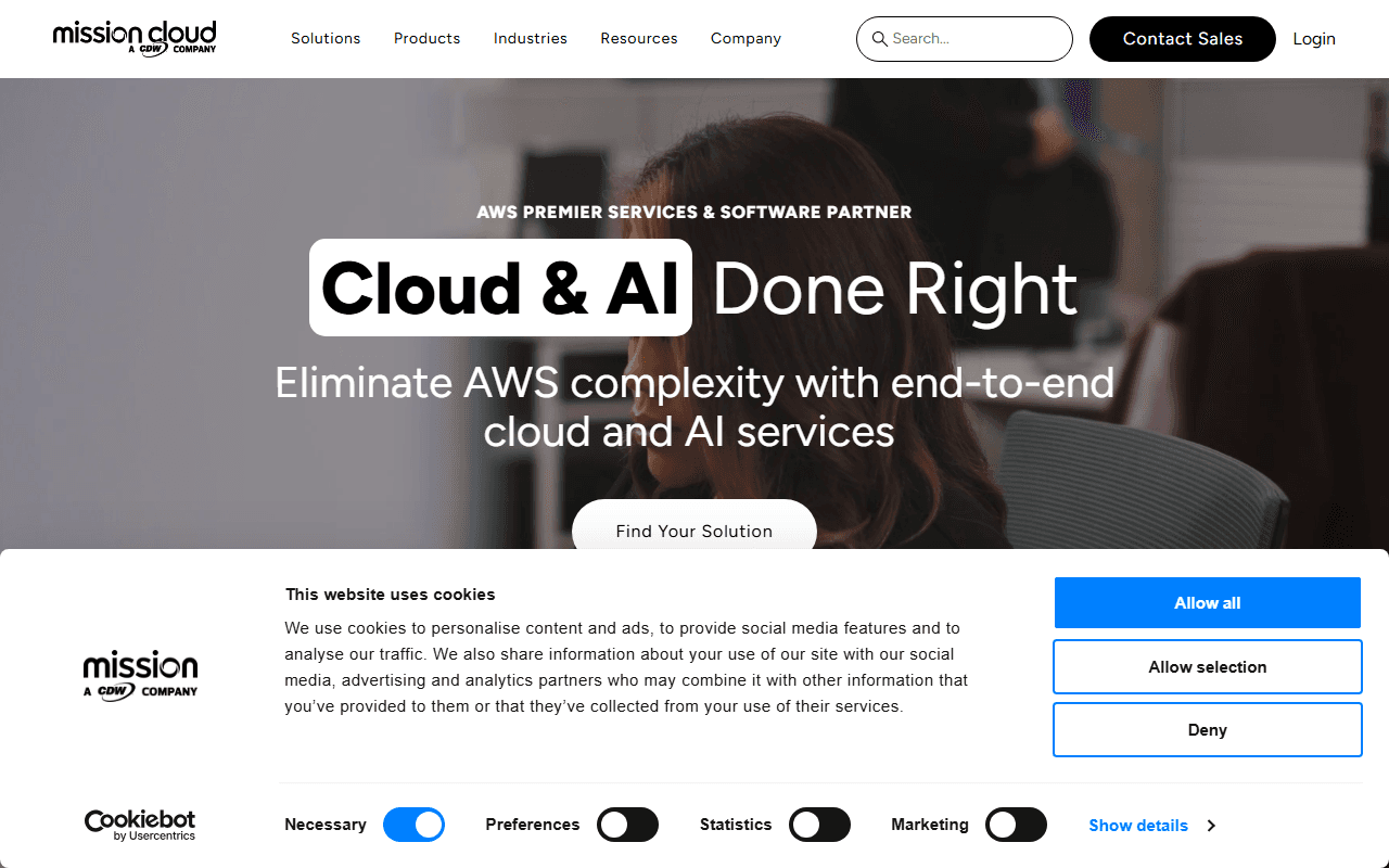MissionCloud sponsor landing page advertised on The AI Breakdown: Daily Artificial Intelligence News and Discussions