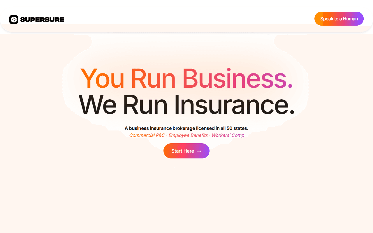 Supersure sponsor landing page advertised on The Megyn Kelly Show