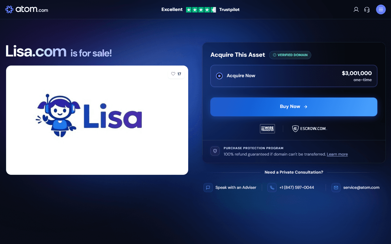 Lisa sponsor landing page advertised on Ten Percent Happier with Dan Harris