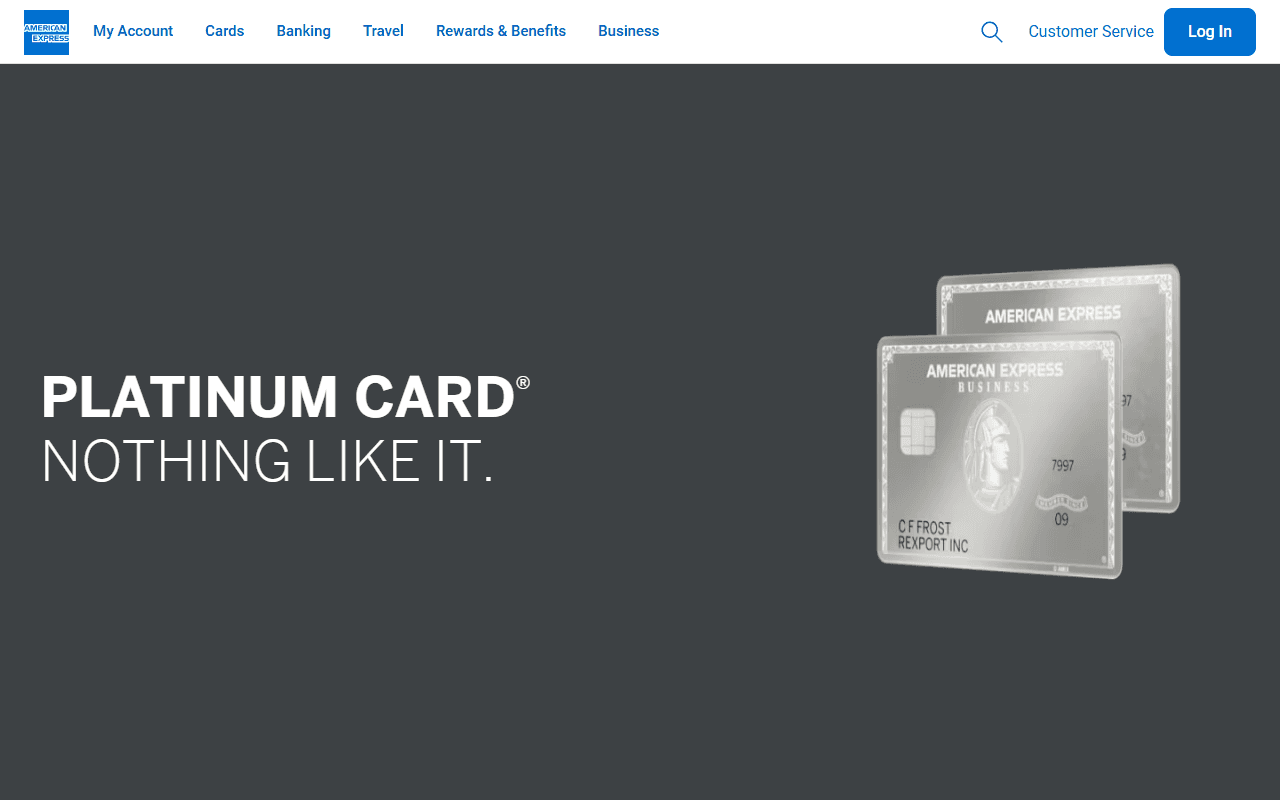 American Express sponsor landing page advertised on New Heights with Jason and Travis Kelce