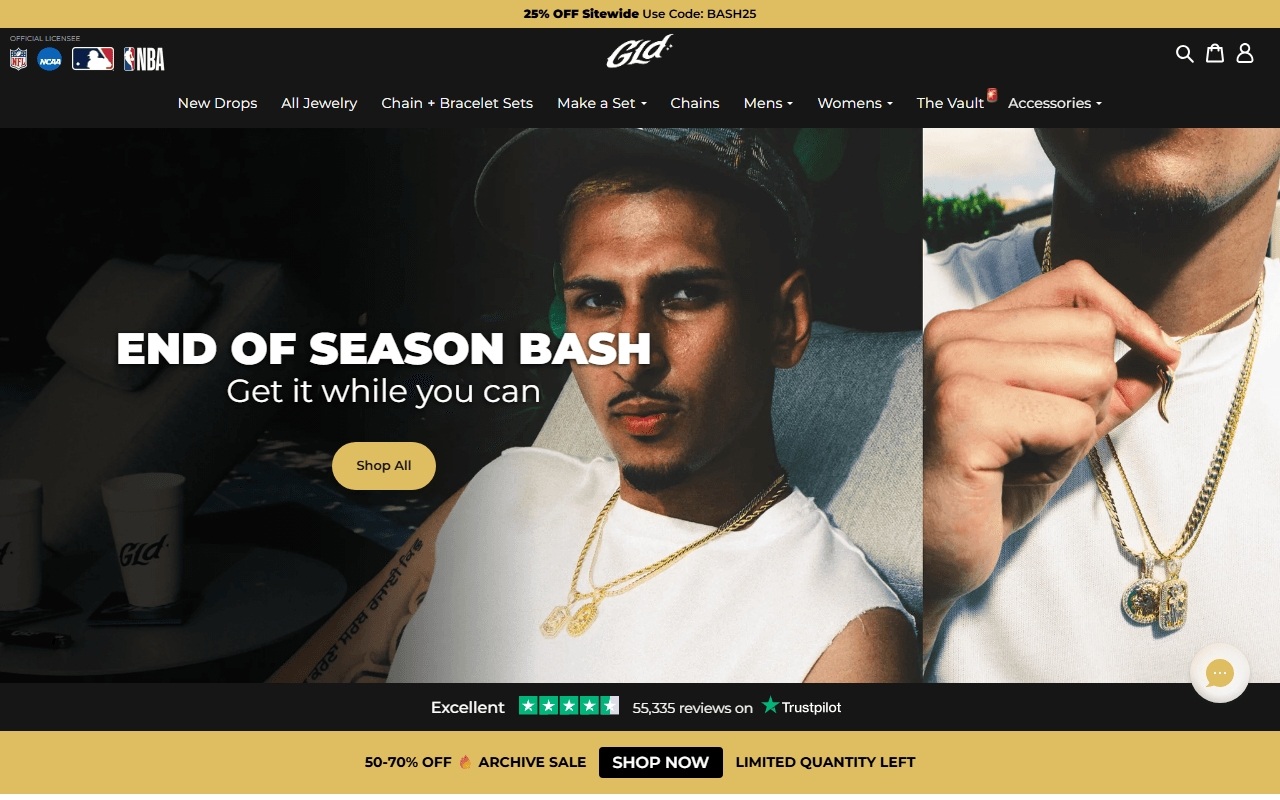 GLD sponsor landing page advertised on You Should Know Podcast