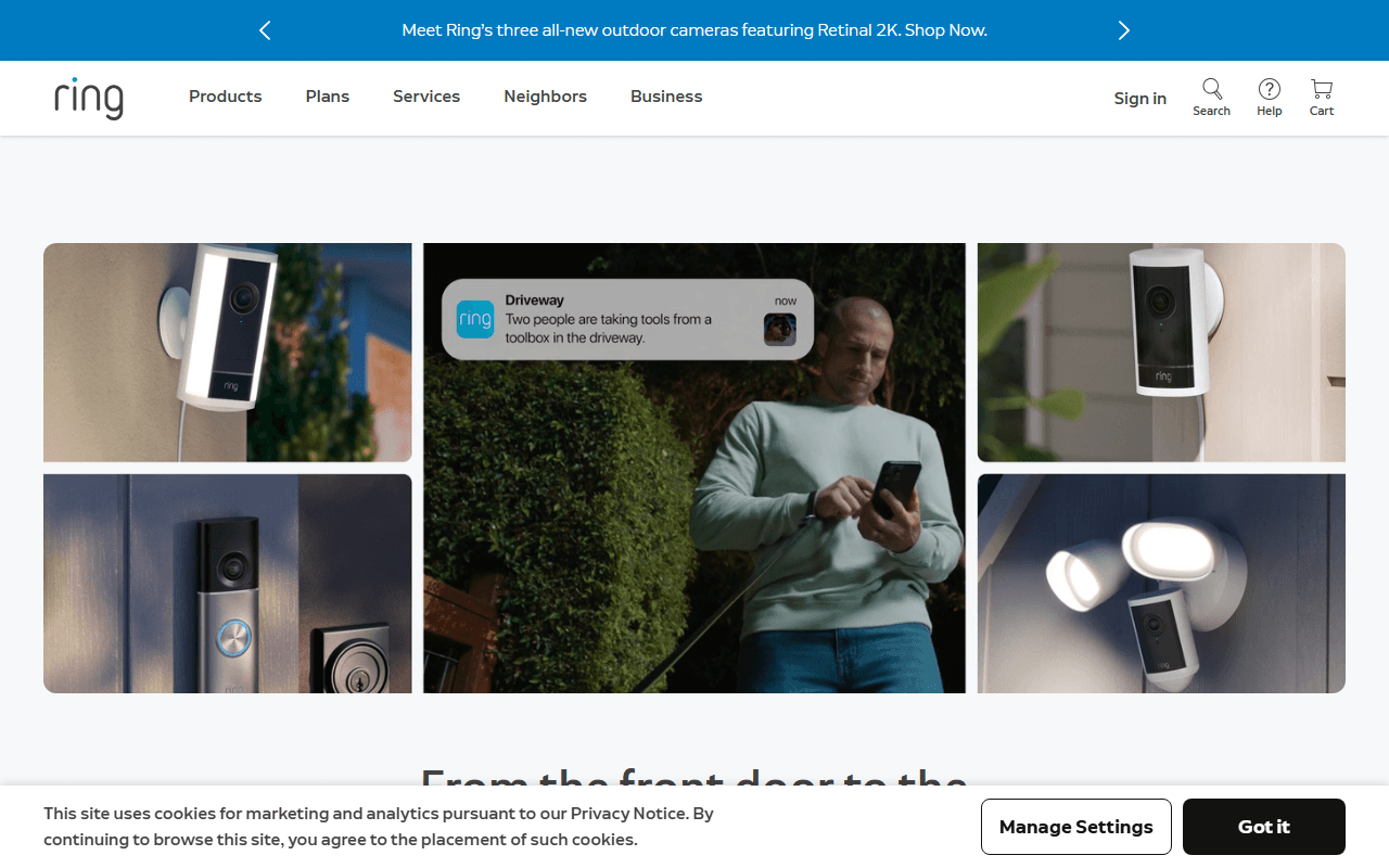 Ring sponsor landing page advertised on The School of Greatness