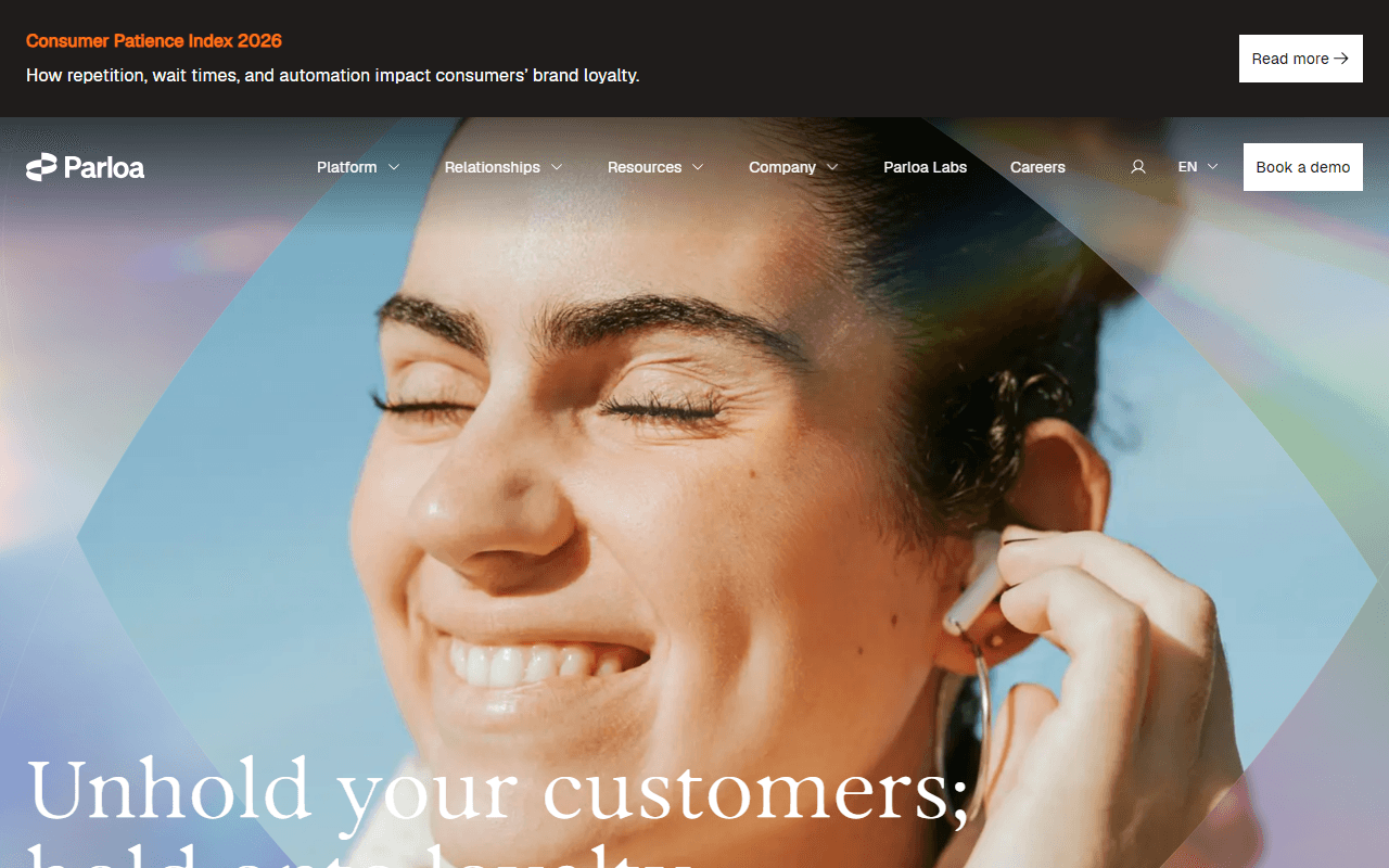 Parloa sponsor landing page advertised on So Money with Farnoosh Torabi