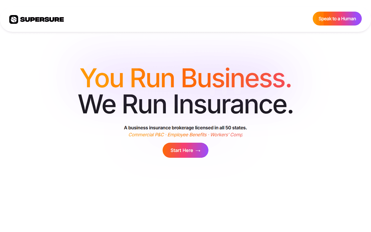 Supersure sponsor landing page advertised on The Megyn Kelly Show