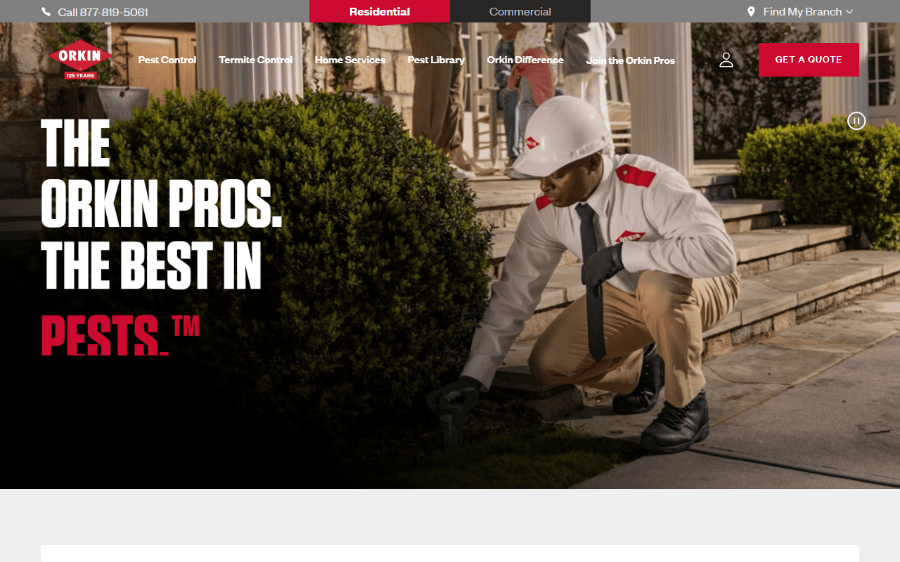 Orkin sponsor landing page advertised on The Dan Le Batard Show with Stugotz