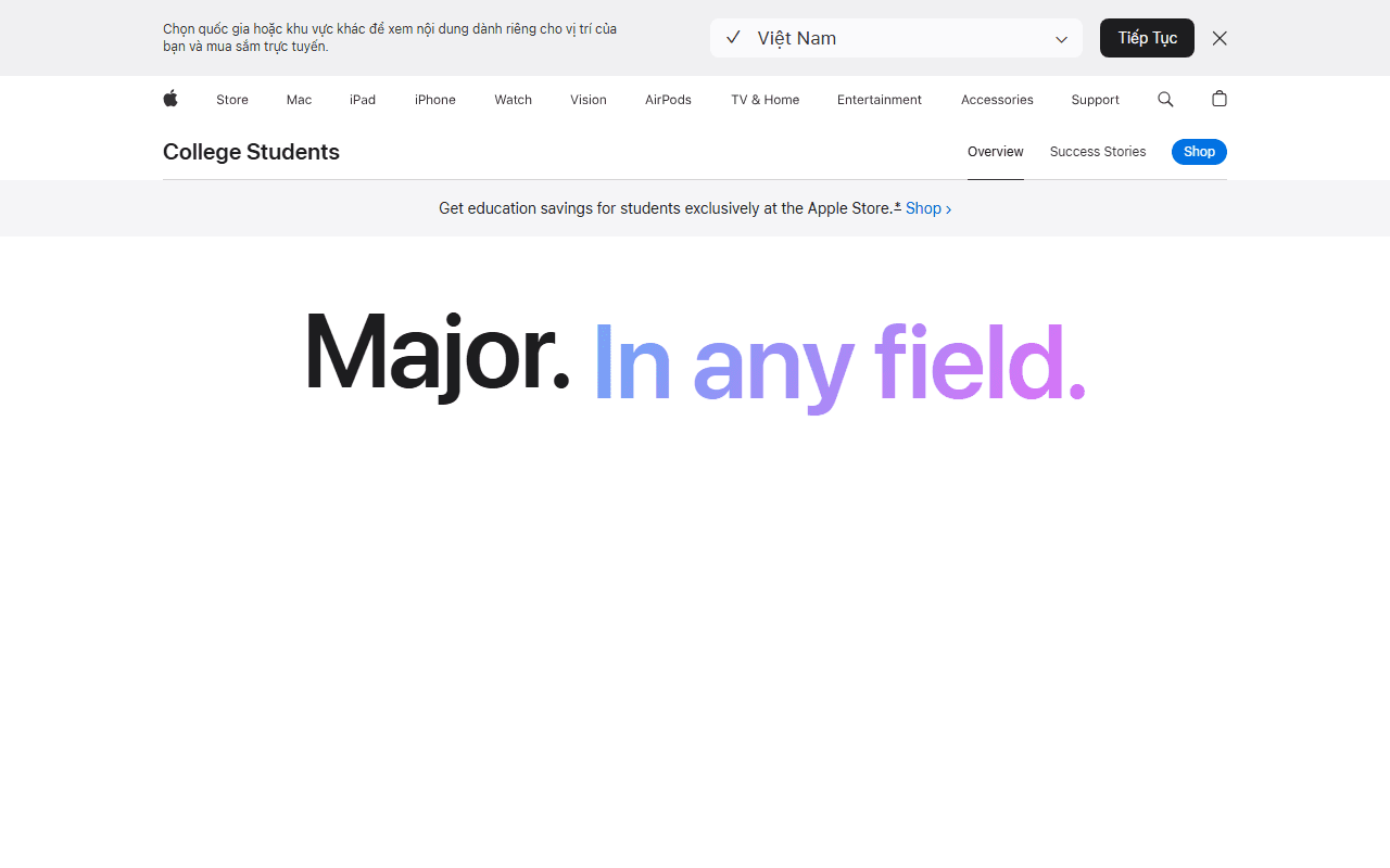 Apple sponsor landing page advertised on The Spirit Daughter Podcast