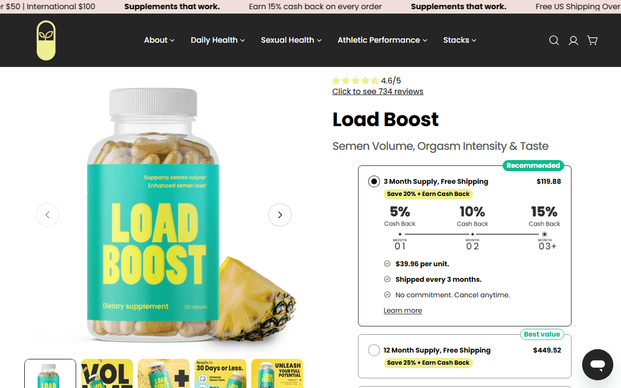 VB Health sponsor landing page advertised on Strictly Anonymous Confessions