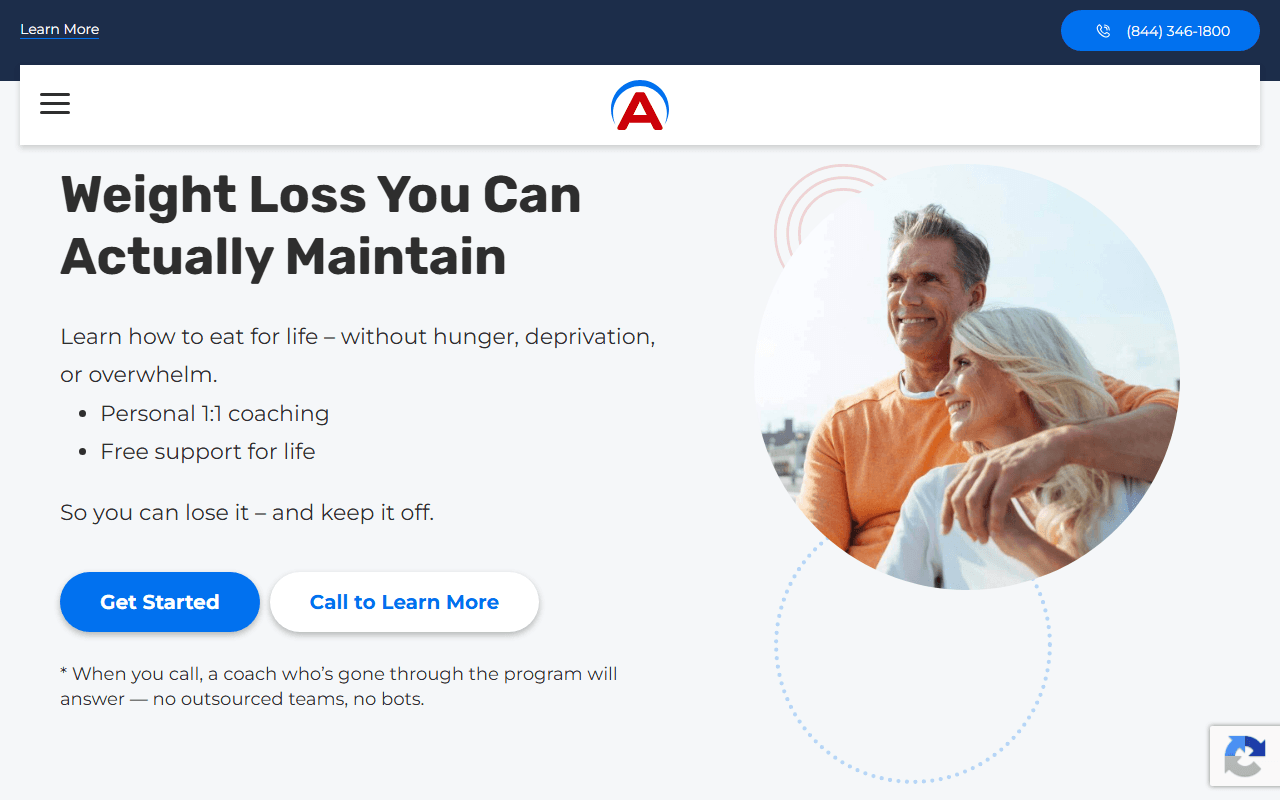 Awaken 180 WeightLoss sponsor landing page advertised on Baseball is Dead