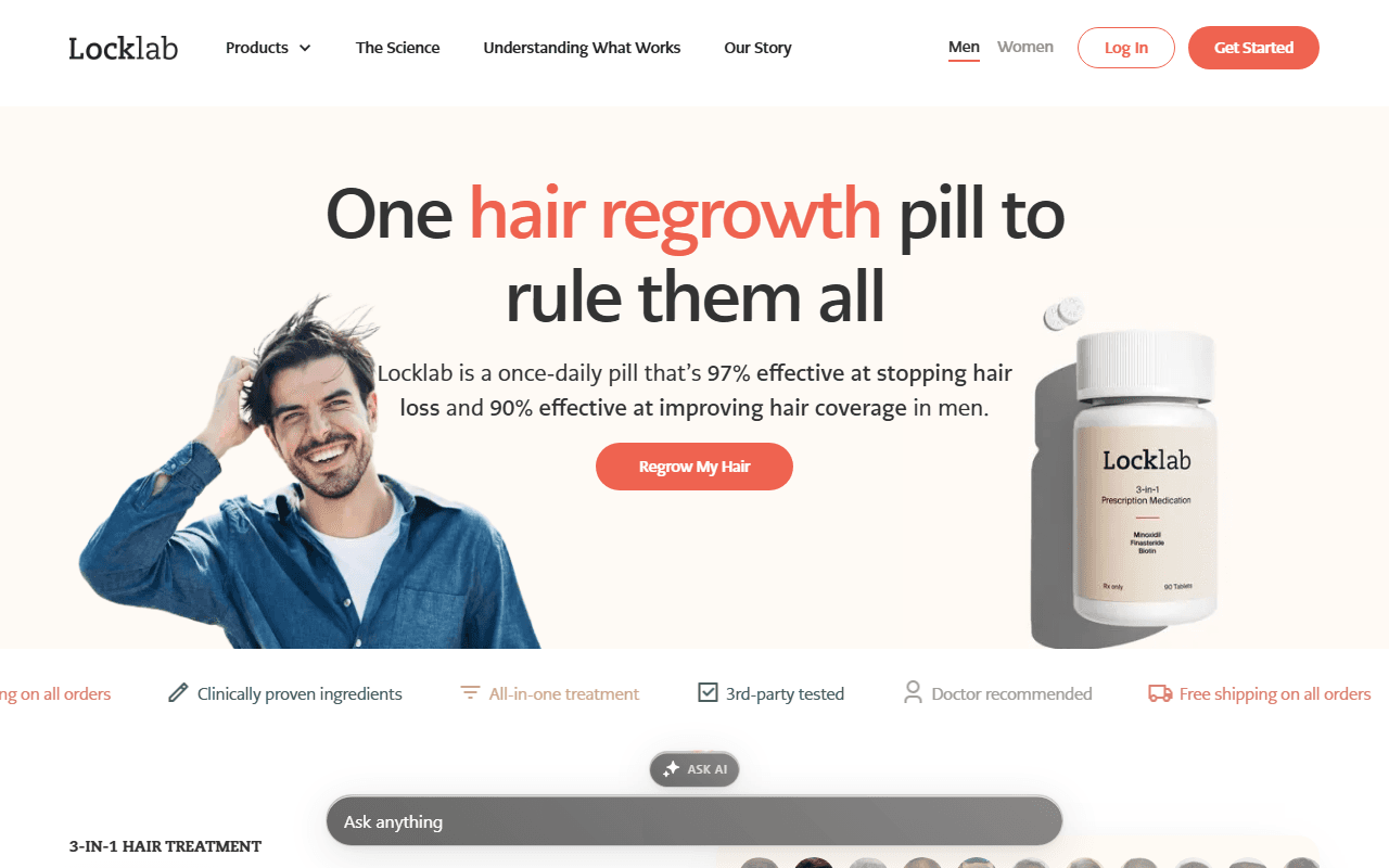 Lock Lab sponsor landing page advertised on Dr. Bob Martin Show