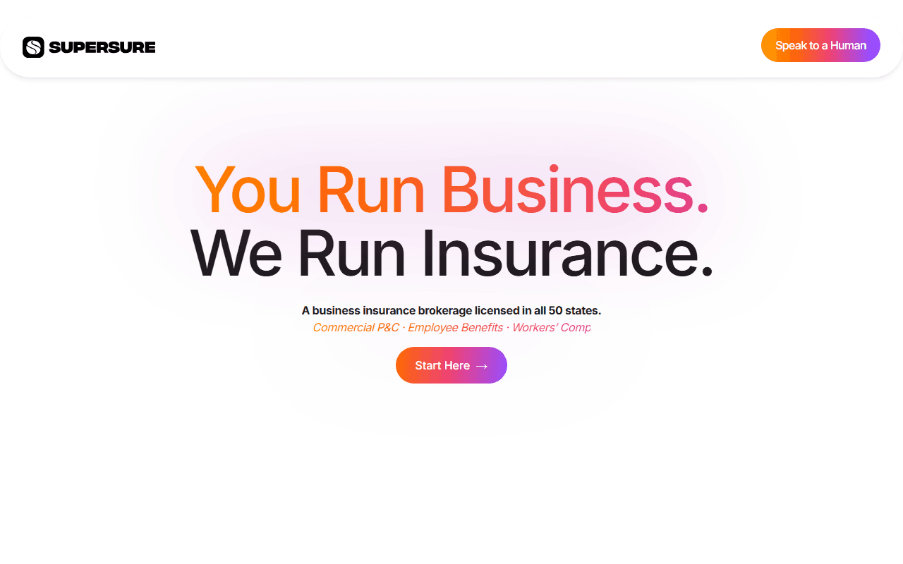 Supersure sponsor landing page advertised on The Megyn Kelly Show