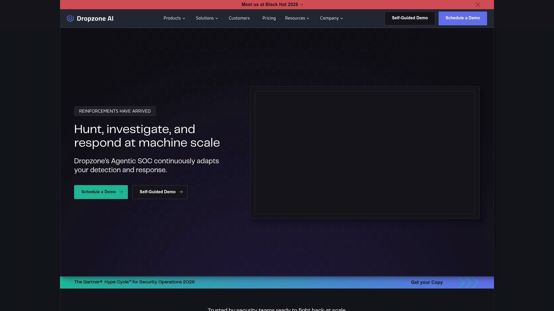 Drop Zone AI sponsor landing page advertised on CISO Series Podcast