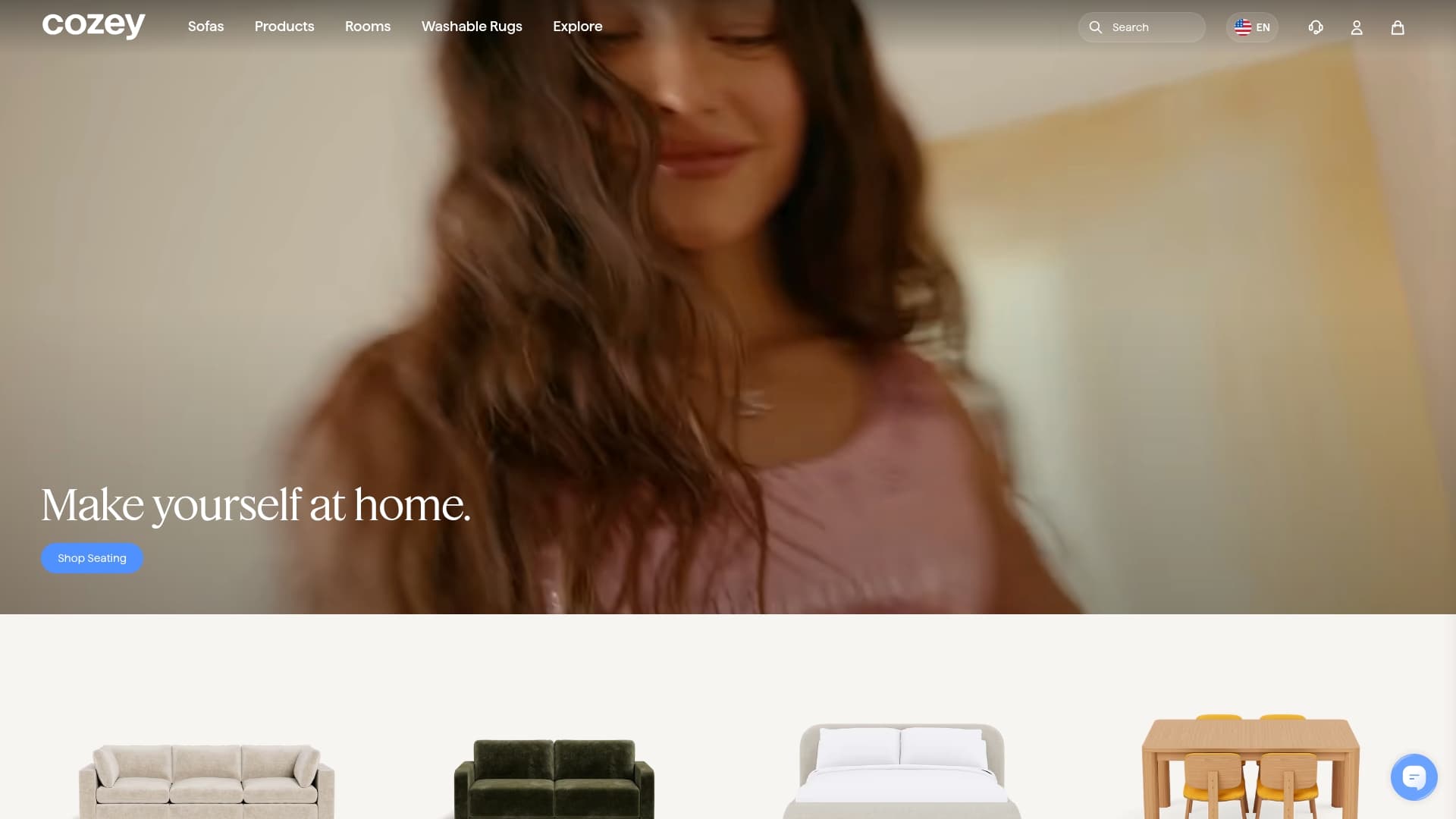 Cozey sponsor landing page advertised on The Viall Files