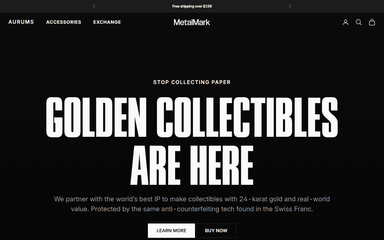 Metalmark sponsor landing page advertised on Aubrey Marcus Podcast