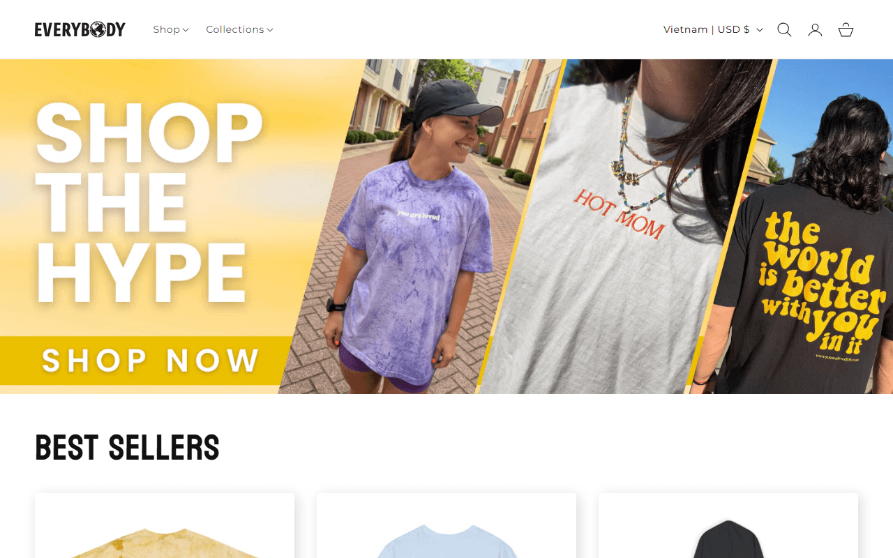 Shop For Everybody sponsor landing page advertised on Something For Everybody